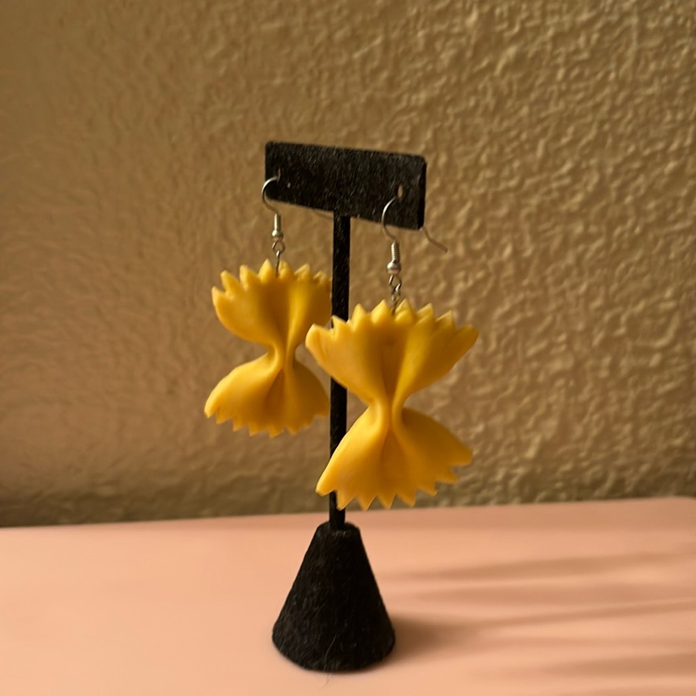 farfalle pasta earrings